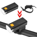 چراغ جلوی دوچرخه TC-S-101 همراه با پایه و بند اتصال