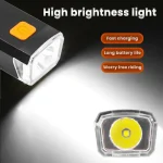 چراغ جلوی دوچرخه LED مدل TC-S-101 با نور مهتابی و نوردهی متغیر