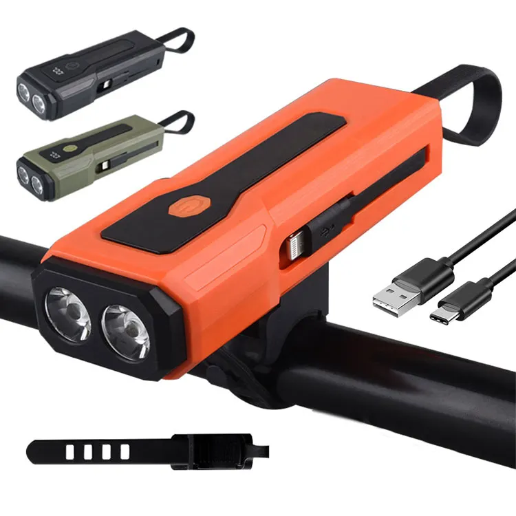 چراغ جلو دوچرخه و پاوربانک ضد آب مدل TC-Z-288 