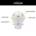 دکمه‌های کنترلی روی بدنه پروژکتور طرح فضانورد Spaceman-1