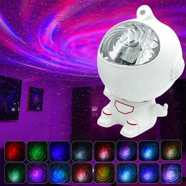 چراغ خواب طرح فضانورد 360 درجه 8 رنگ Spaceman-1