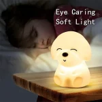 چراغ خواب سیلیکونی فانتزی طرح سگ SAG با نور RGB ملایم