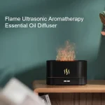 رطوبت ساز سرد با افکت شعله سه‌بعدی LED مناسب اتاق خواب و میز کار