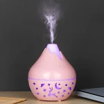 دستگاه بخور سرد و رطوبت ساز طرح ستاره مدل QSJ-80-PRO رنگ صورتی