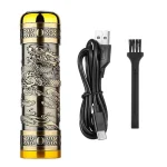 تصویر شیور مینی شارژی به همراه کابل USB و متعلقات محصول