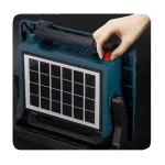 گجت روشنایی TC-W-1218 با باتری‌های 18650 و پنل سولار